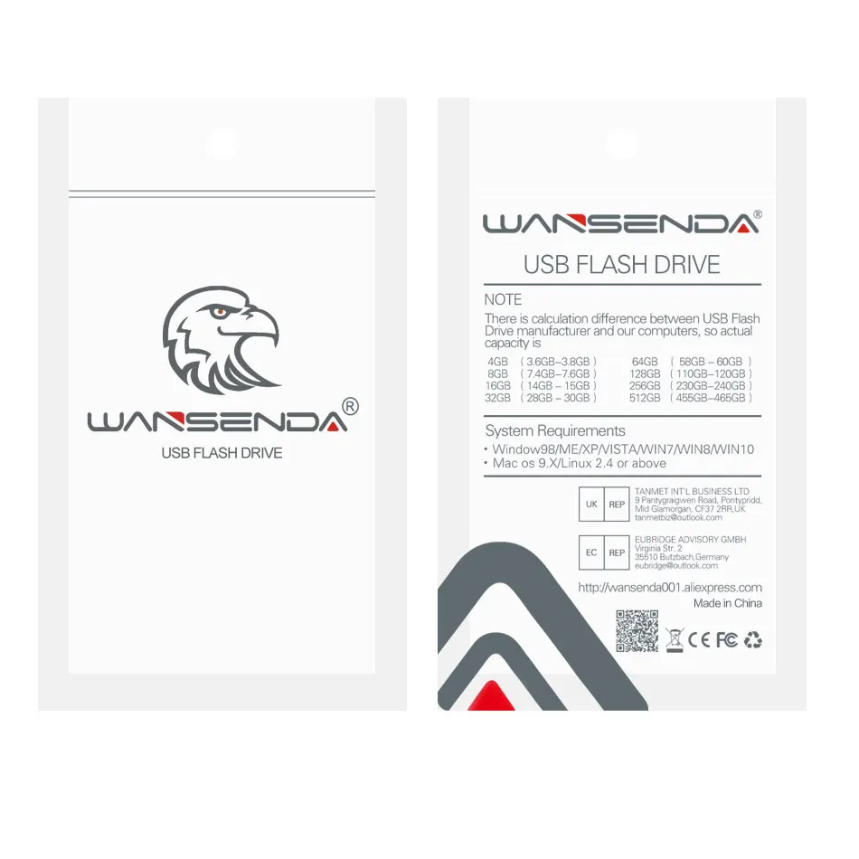 WANSENDA D309 USB 3.0 Flash Drive Pendrive 512GB 256GB 128GB Externe opslag Memory Stick 32GB 64GB Thunmdrive