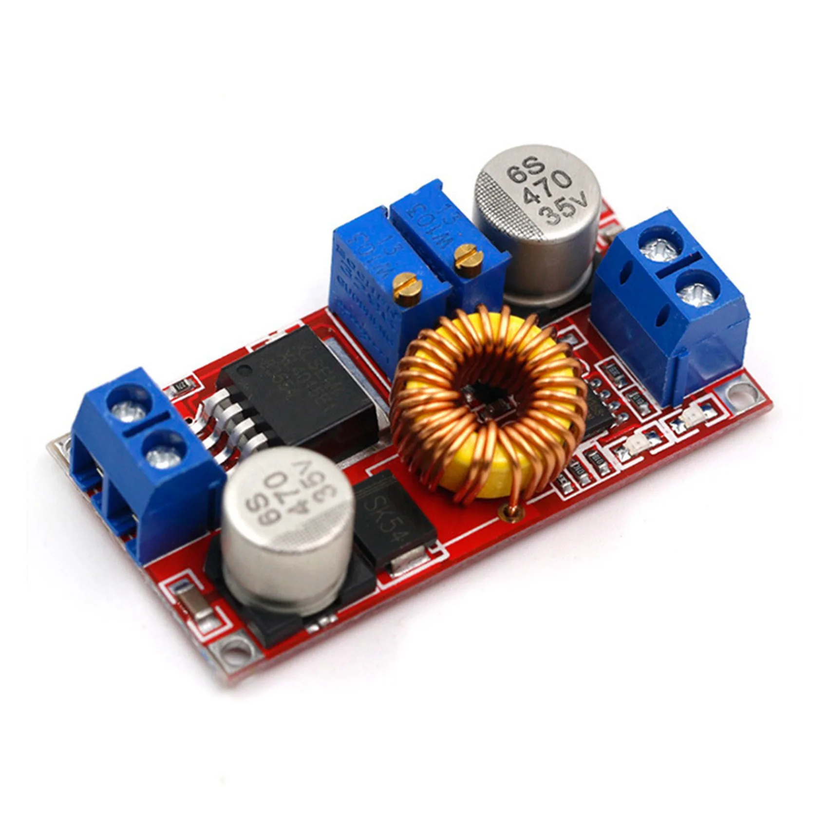 

【PUBLICITY】15 шт. 5A DC-DC преобразователь CC CV для зарядки литиевых аккумуляторов, плата питания LED, модуль XL4 5-32В в 0.8-30В