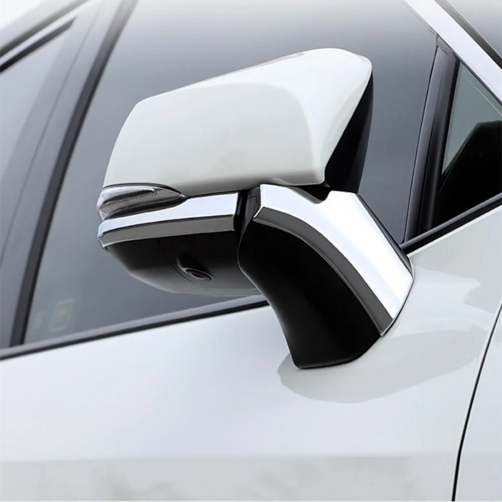 For Toyota RAV4 XA50 2019 2020 2021-2023 RAV 4 XA 50 Hybrid Car Rearview Mirror Side Molding Cover Trim ABS Chrome Accessories