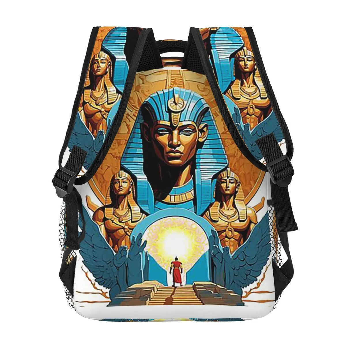 Рюкзаки египетских богов и фараонов, сумка для книг для мальчиков и девочек, детские школьные сумки, детский рюкзак с героями мультфильмов, сумка на плечо, большая вмести...