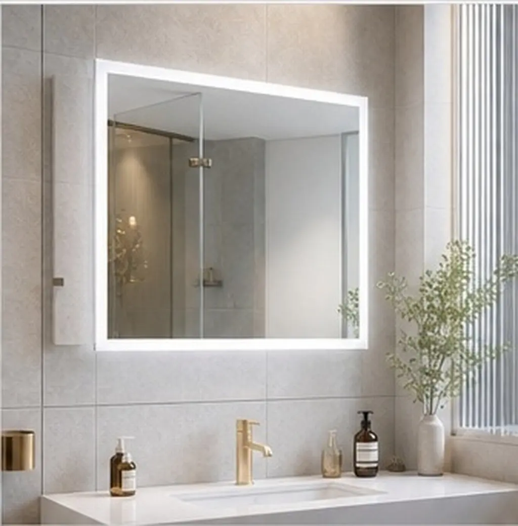 Anti-Fog Shower Door Film Waterproof Protective Bathroom Mirror Defogger 50x30cm Steam Resistant Fog Free Film for Vanity Mirror