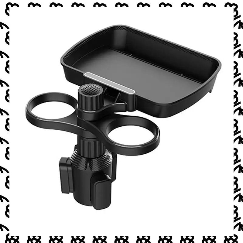 A07I Car Seat Cup Holder Snack Tray Drink Holder For 360°Rotating Multifunctional 1 Piece