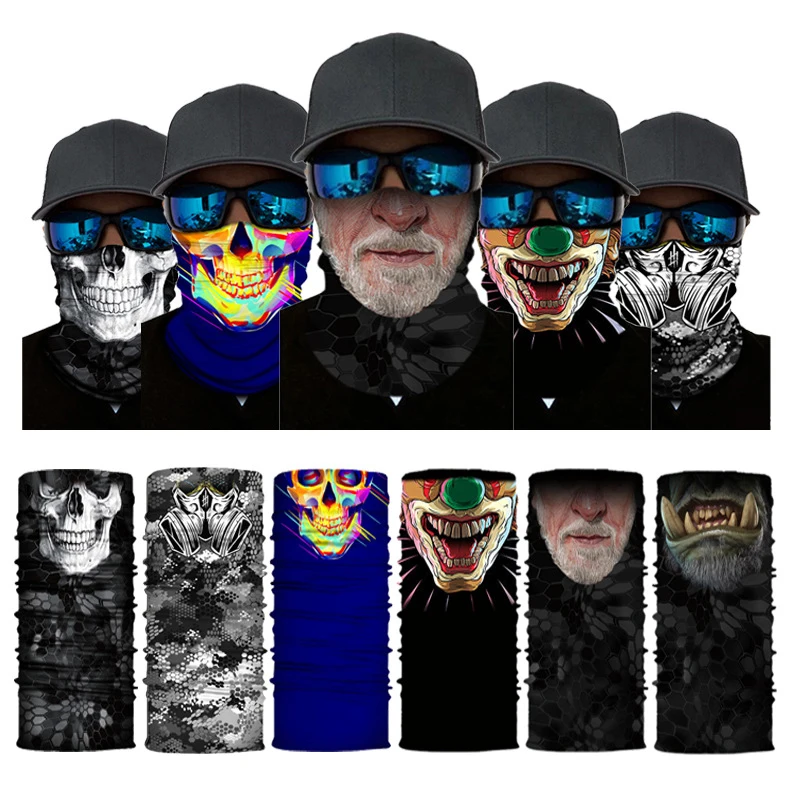 Neck Gaiter Face Mask Sport Seamless Bandana Buffs Motorcycle Balaclava Cycling Face Shield Face Cover Scarf Climbing Hiking 2#