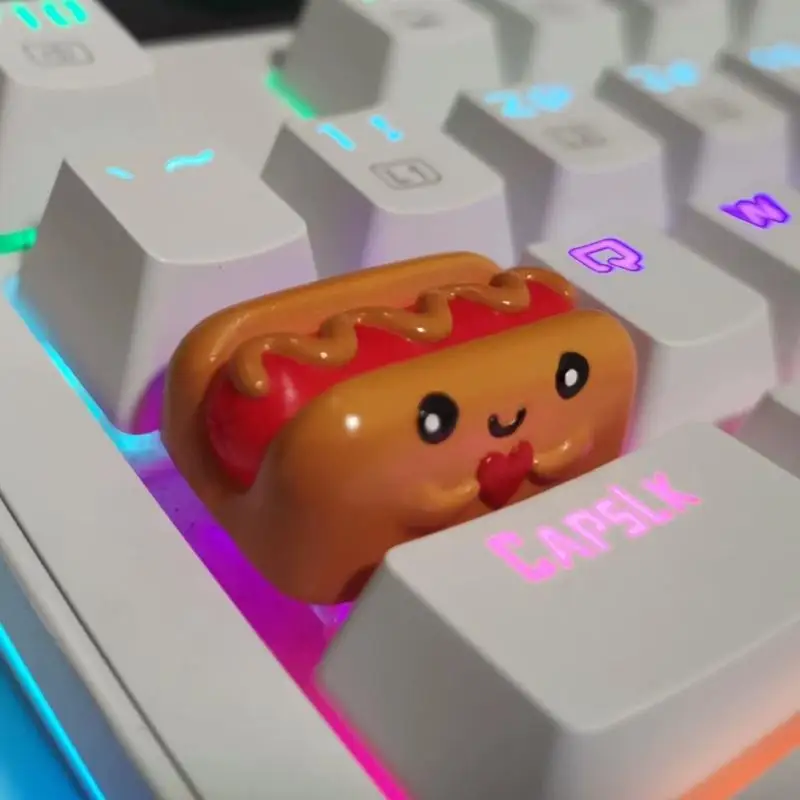CORA Handmade 3d Printed Resin Keycaps With Realistic Fast Pattern For Mechanical Keyboards Lightweighted and Durability