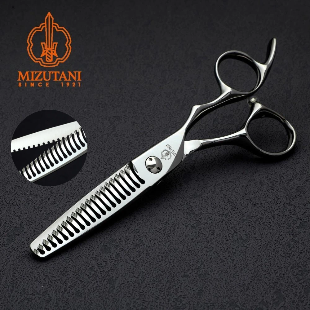 

MIZUTANI Professional barber scissors，hair thinning shears，VG10 steel tools，6 inch，high-end barbershop tools