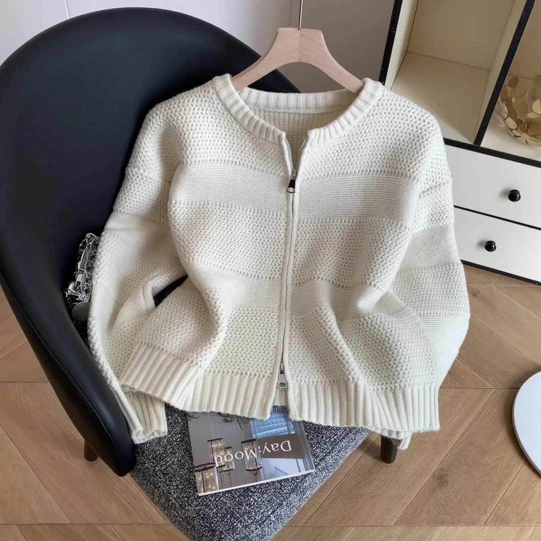 

Женский абрикосовый вязаный кардиган, винтажный джемпер 2000-х годов, трикотаж с длинными рукавами, корейский мягкий уютный полый свитер, осень-зима