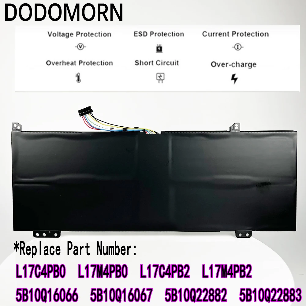 DODOMORN New L17C4PB0 Laptop Battery For Lenovo Xiaoxin Air 14ARR 14IKBR 15ARR 15IKBR Ideapad 530s-14IKB 530s-15IKB L17M4PB0