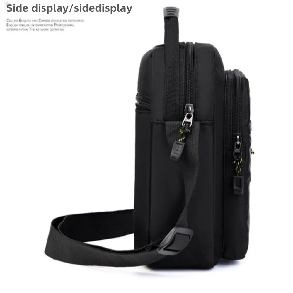 

Large Capacity Men's Messenger Bag Oxford Cloth Wear-Resistant Casual Water-Repellent Handbag Color Matching
