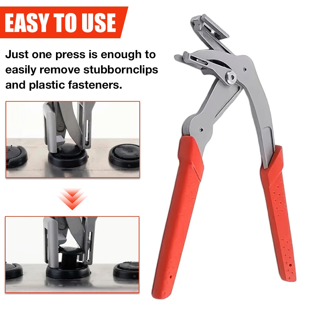 Car Interior Trim Clip Remover Pliers, 2nd Generation Fastener Pull Tool for Vehicle Door Panel Disassembly