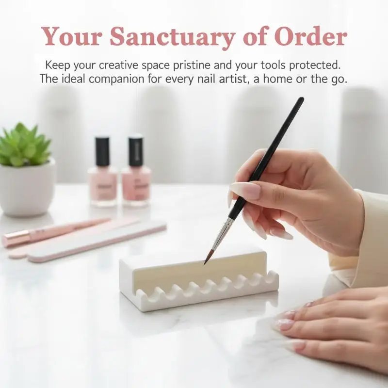 Plastic Brush Holder BPA Free Easy Clean Space Saving for Watercolor Beginners Kids Art Craft Activities