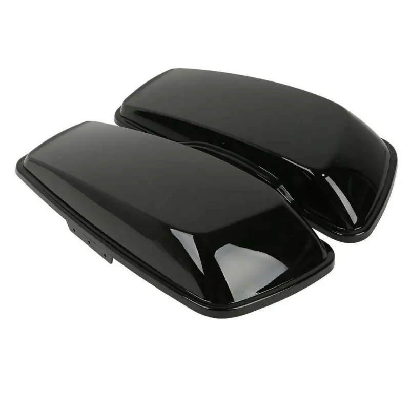 Motorcycle Vivid Black Hard Saddlebag Lids For Harley Road King Road Glide Electra Glide Ultra-Classic 2014-2022