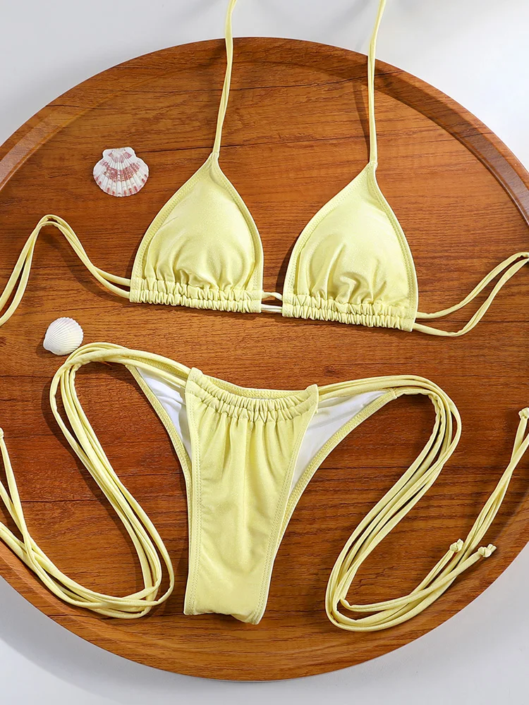 Tanga para mujer de elastano