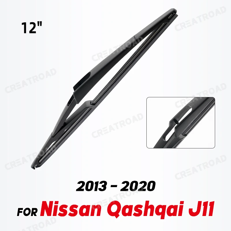Scheibenwischer 12" Heckscheibenwischerblatt für Nissan Qashqai J11 2013 - 2020 Windschutzscheibe Windschutzscheibe Heckscheibe