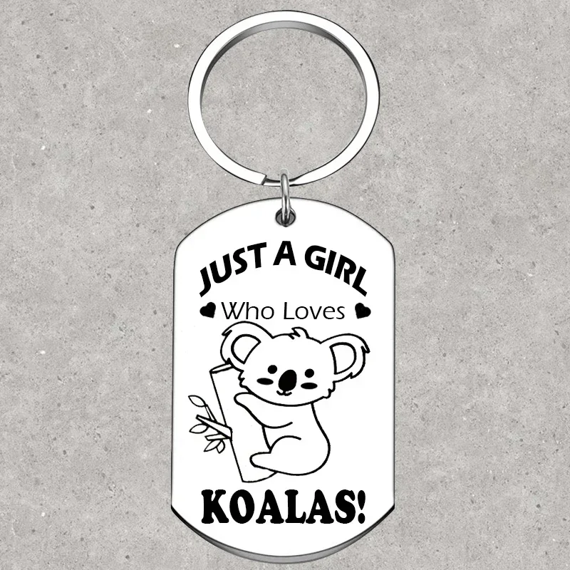 Hot Koala Gift Keychain koala birthday Key Rings koala Lover Gift girl sister friend daughter chrismas gift