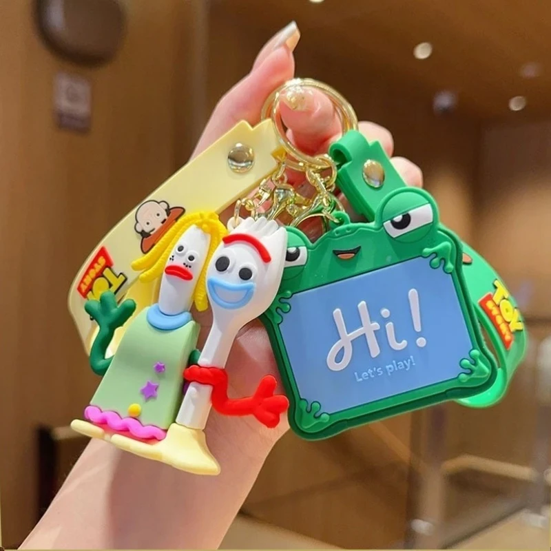 Nouveauté 2026 !! Porte-clés figurines Toy Story 5 : Lilypad, Forky, Woody, Buzz, Jessie, Rex – Décoration de sac, cadeau pour fête, anniversaire, Noël