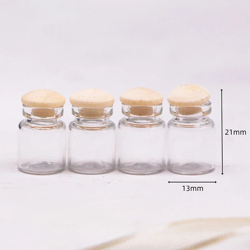 4 stks/set Poppenhuis Mini Snoeppot Keuken Voedsel Speelscène Transparante Opslagpot