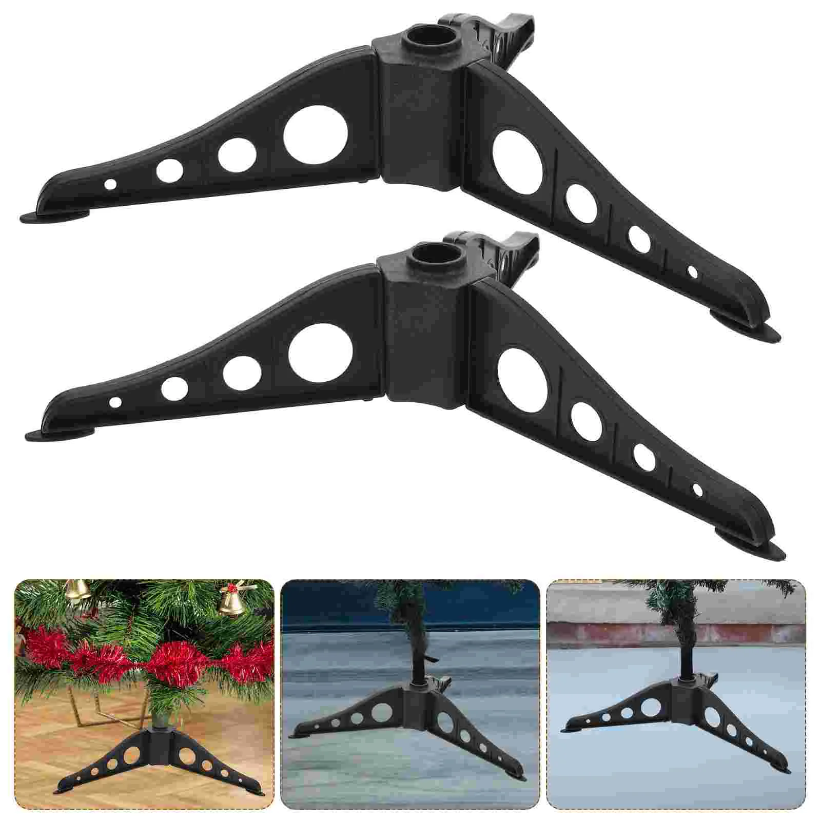 

4 Pcs Sturdy Christmas Tree Stand for 1.2 1.5m Artificial Trees ABS Material Stable Base Holder Smooth Use Xmas