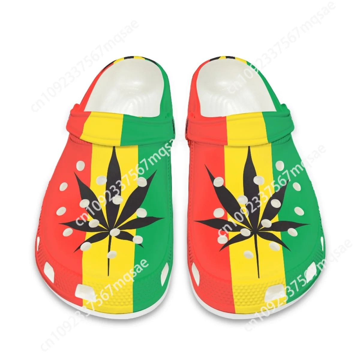 New Mens Womans Summer Water Slippers Jamacia Maple Home Clogs Wear Resistant Slip-on Graden Shoes for Girls Boys Casual Sandals