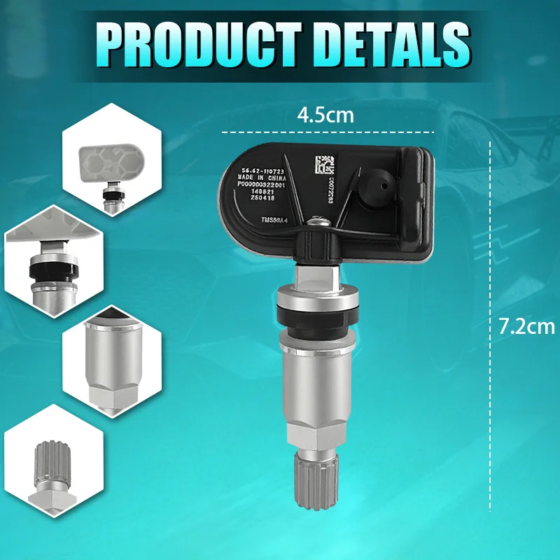 Tire Pressure Monitoring System Sensor P000000322001 Replacement For XIAOMI SU7 433MHZ Replaces For P000000-322001