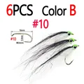 6pcs Color B Size 10