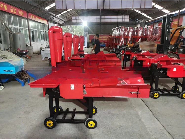 Farm combination dry and wet hay straw cutter grinder