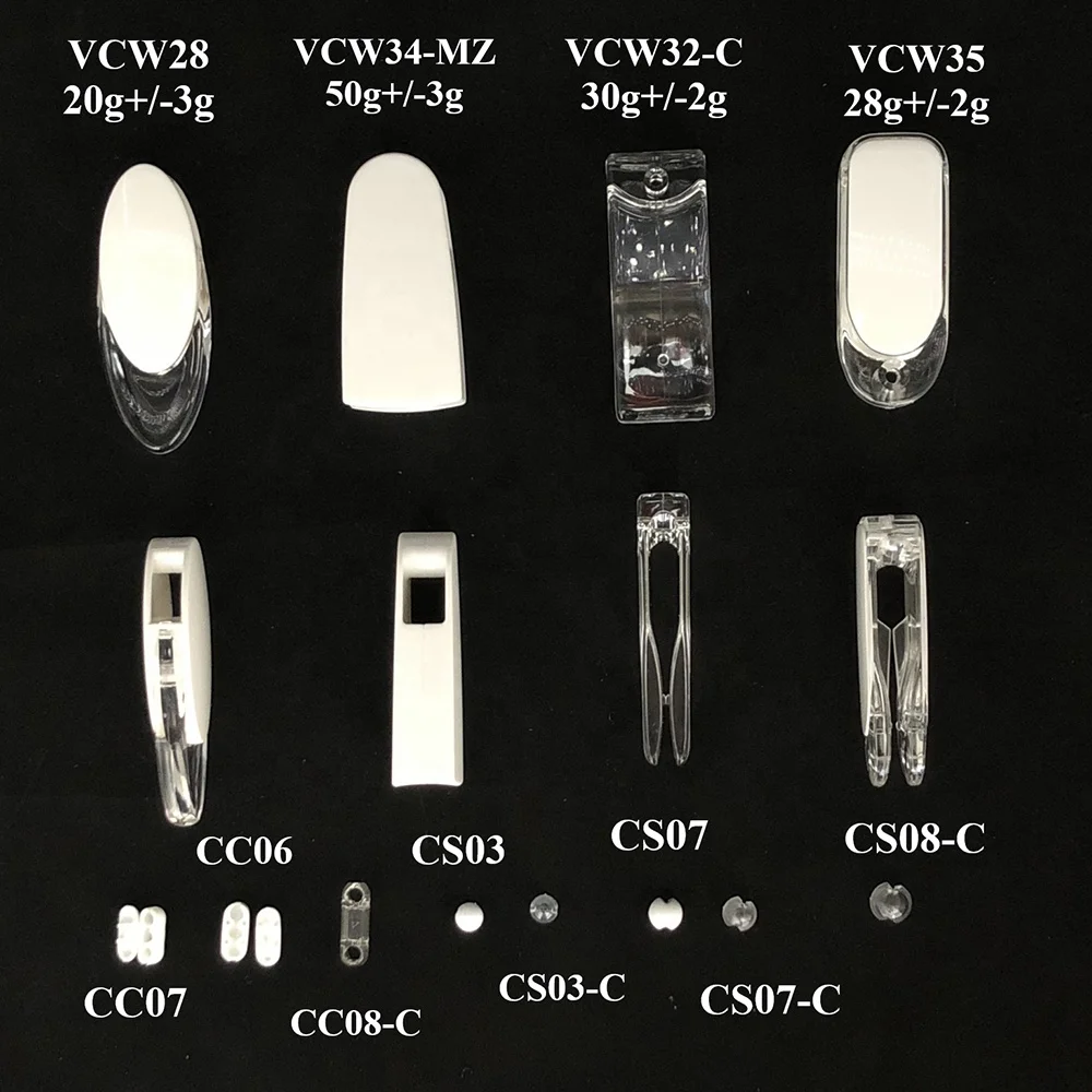 Design de moda Parte de sombra cega Componente de persianas em rolo VCW28 Peso da corrente e peso do cabo para decoração cega