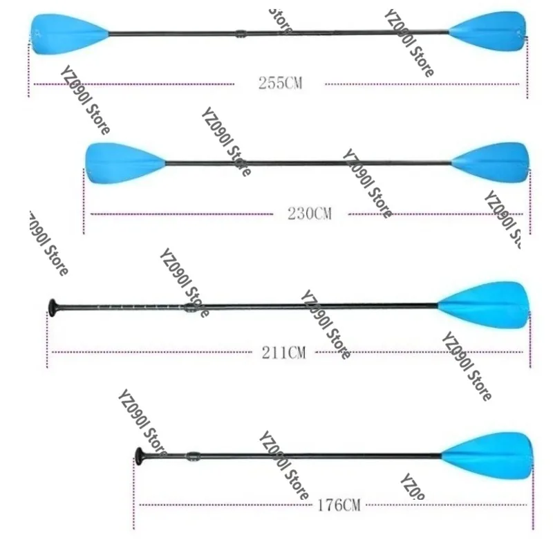 4-Section Folding Kayak Paddle Lightweight Multifunctional Dual-use Oar