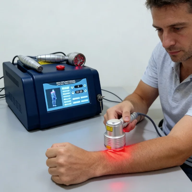 

Высокомощный лазерный физиотерапевтический аппарат 1055 мВт, 808 нм и 650 нм, ИК-свет, 16 диодов для лечения боли в суставах