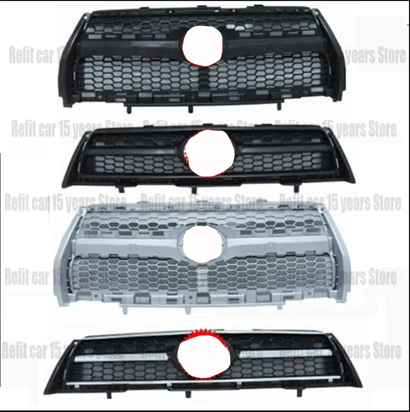 

Для Toyota RAV4 2009-2012 черный передний бампер, верхняя решетка, накладка, автомобильные аксессуары