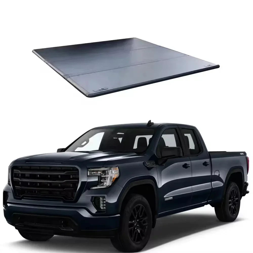 

Soft Roll Up Truck Bed Cover Folding Tonneau Cover For GMC Sierra 1500