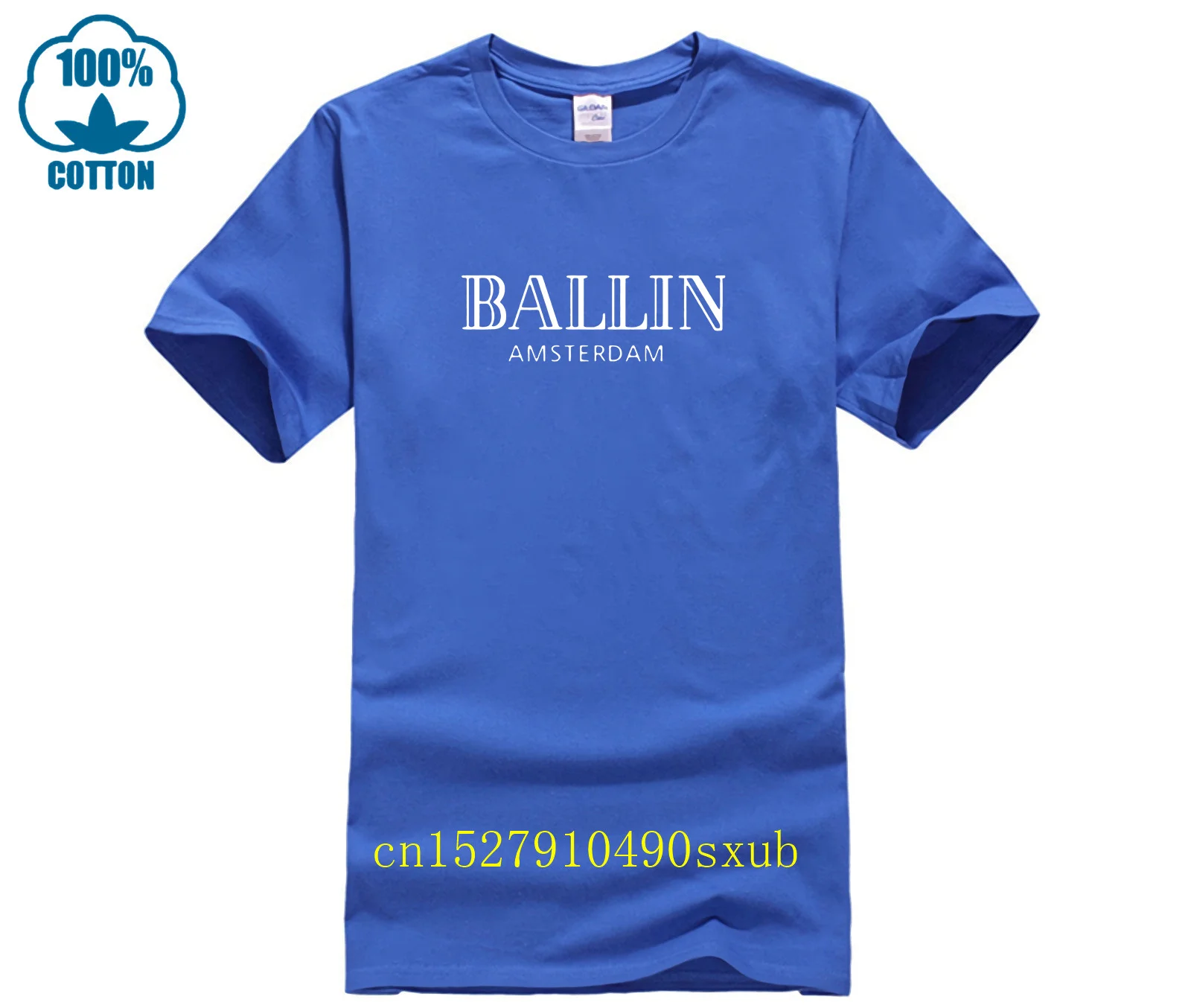 Nuovo Modo di Estate Abbigliamento O collo degli uomini Ballin Amsterdam Graphic Unisex T Shirt Uomo