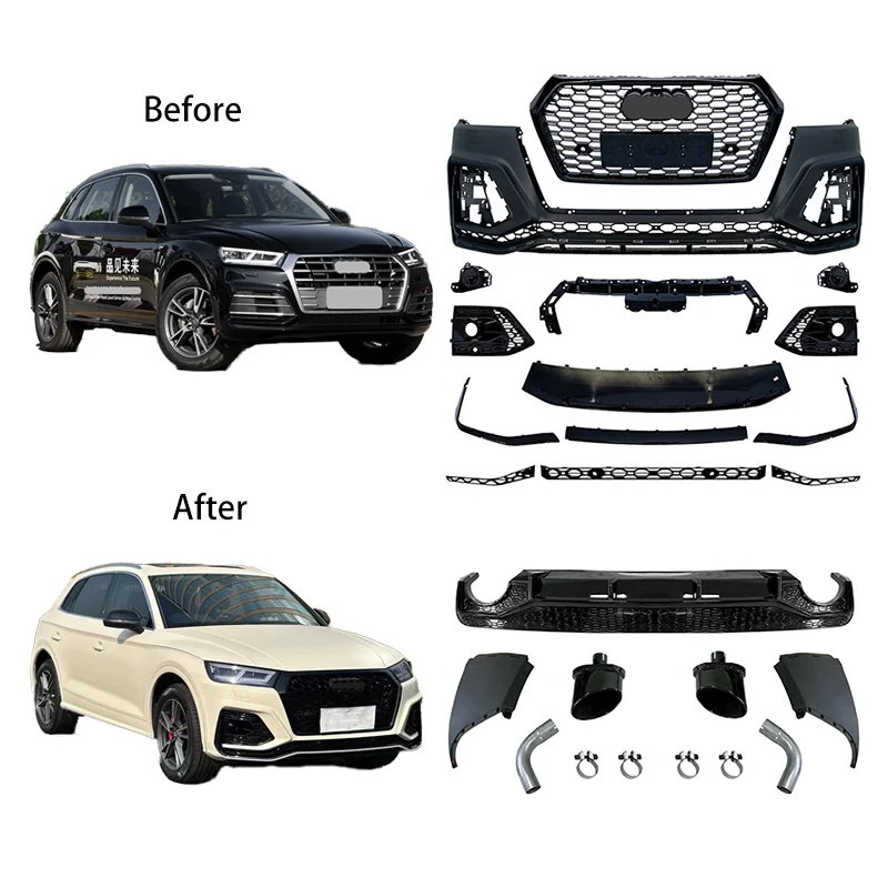 

Automotive Body Systems Upgrade Kit For Audi Q5 2018-2020 to RS Q8 Front Bumper Auto Parts Exterior Assembly