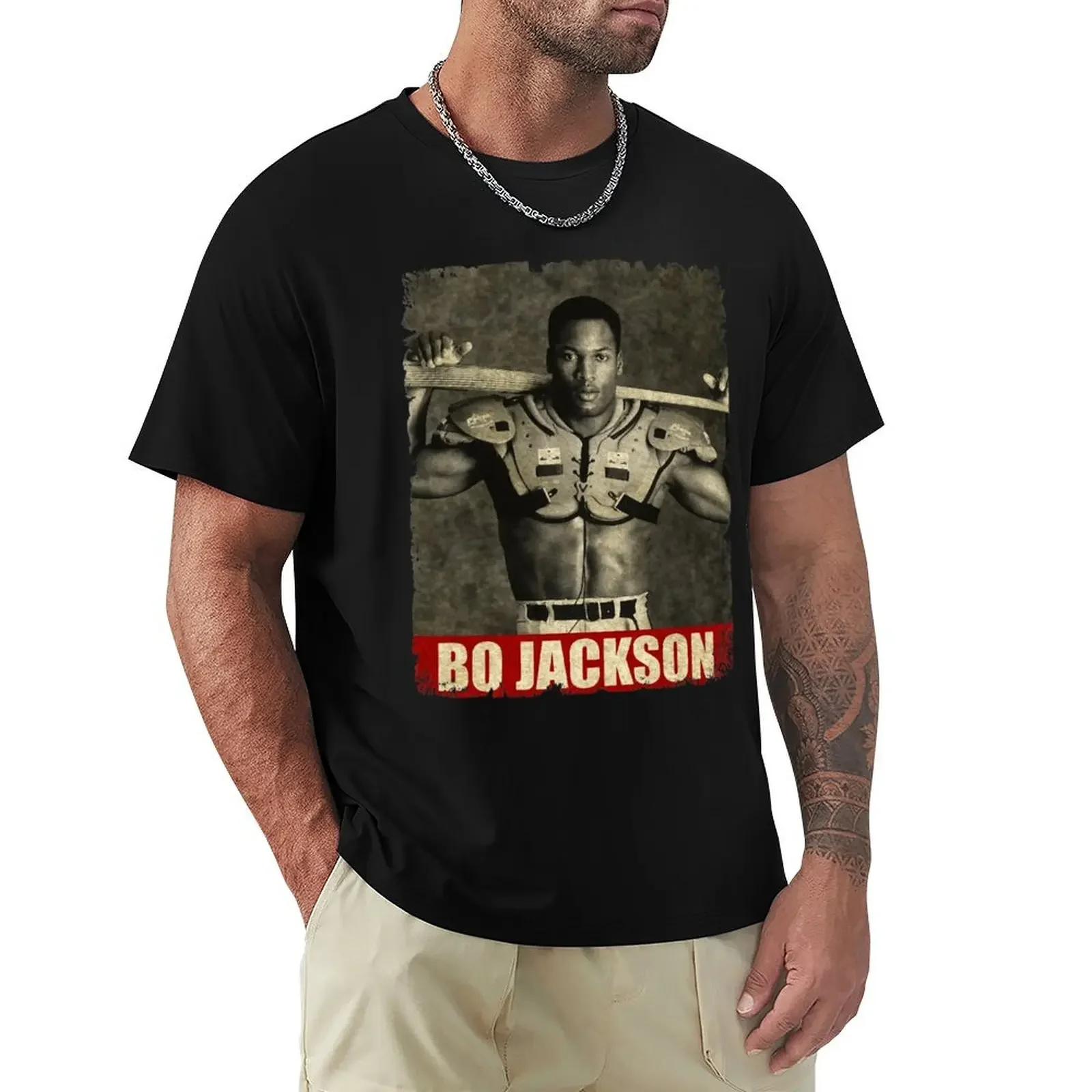 

Bo Jackson - ReTRo STYLe T-Shirt shirts graphic tees Blouse mens clothing