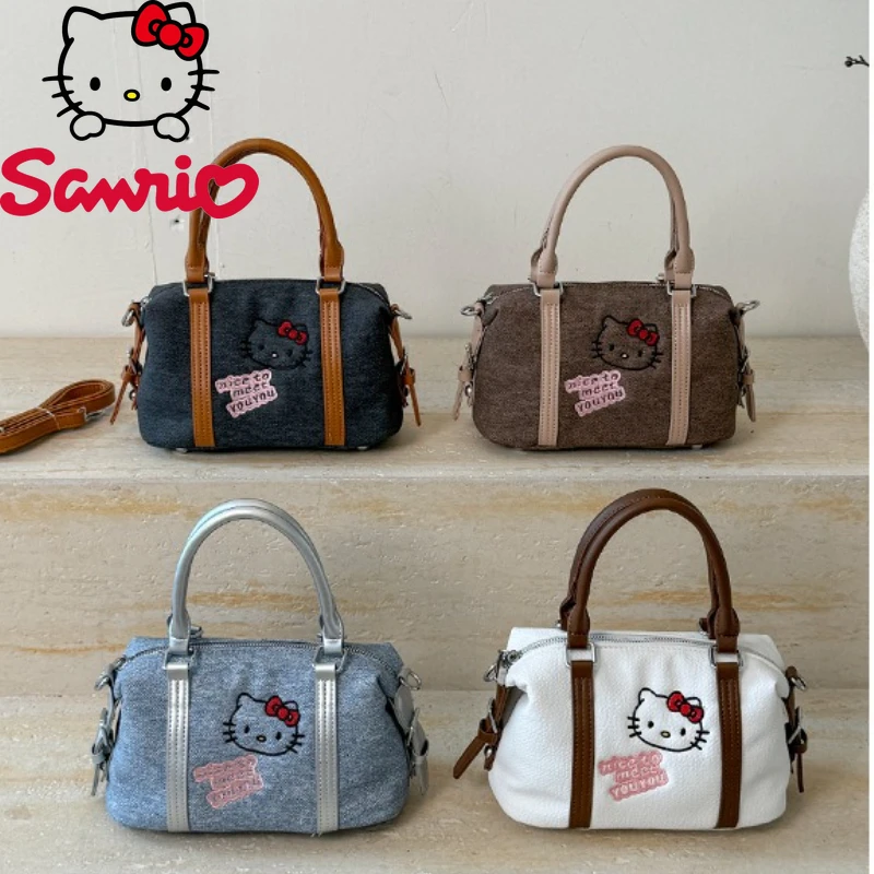

Hello Kitty New Women's Handheld Crossbody Bag Fashion High Quality Women's Storage Bag Cartoon Versatile Girl Shopping Bag
