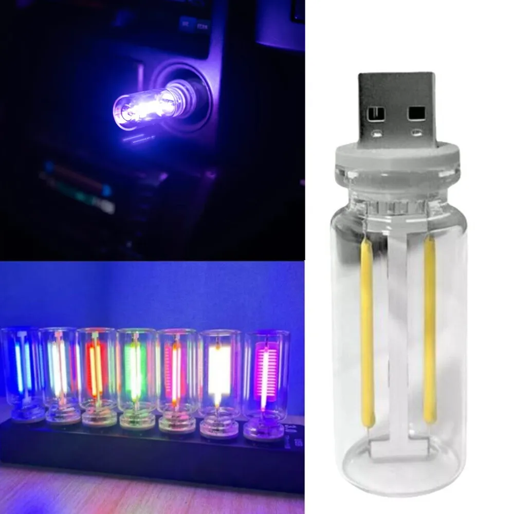 

Retro USB LED Filament Touch Dimming Bulb Power Light Night Light Car Interior Camp Lamping Incandescent Decorative Atmosphere