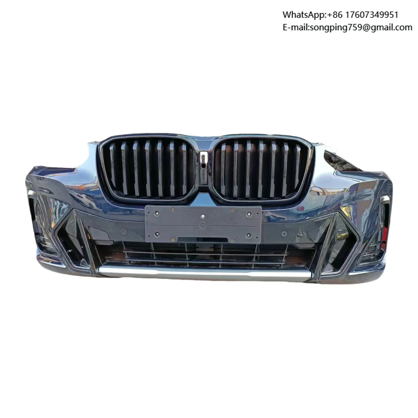 For 22-24 BMW X4 G02 Front Bumper Grille Radiator Fan Headlight Intake Hood Assembly