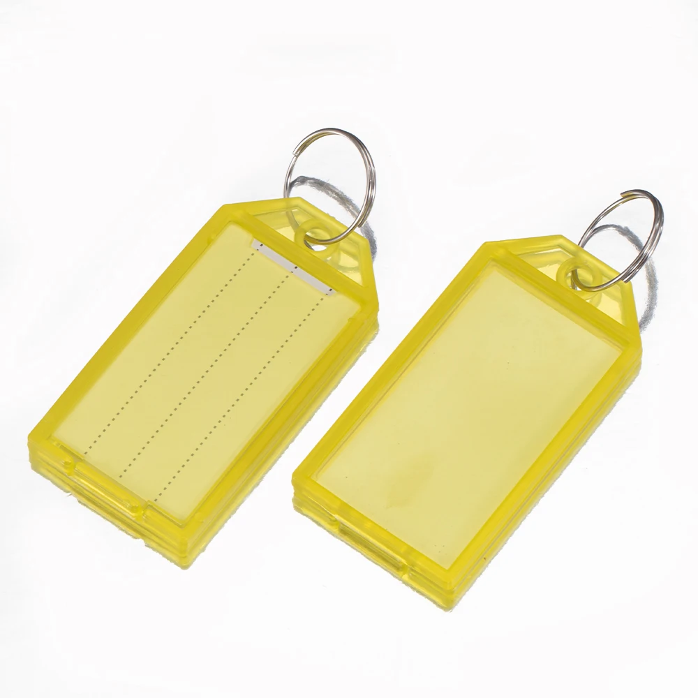 NONE Plastic Keychain Split Ring Multicolor 8