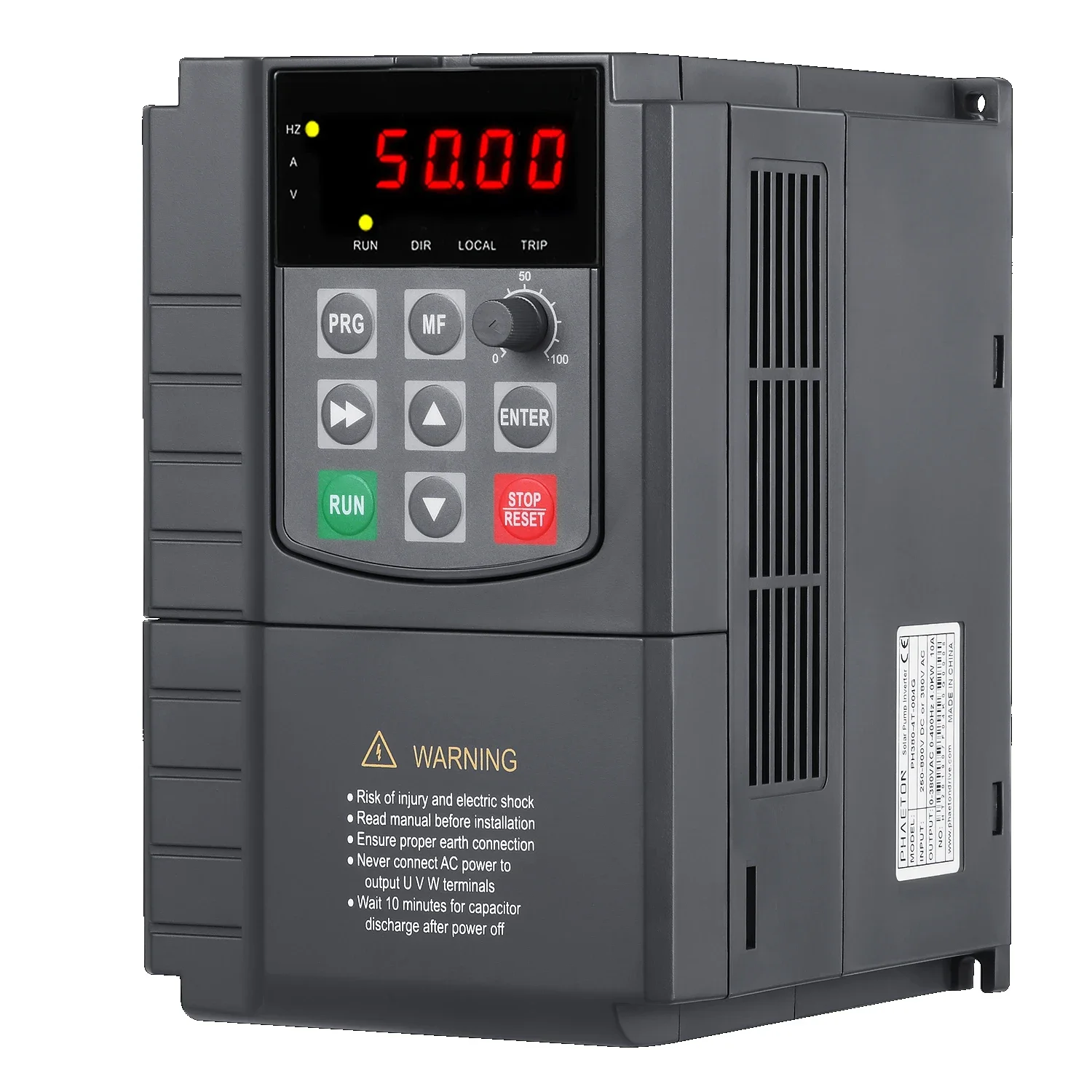 AX300-004G/5R5P-T4 380V/4KW AC solar pump inverter ip55 with input ac 2.2 kw vfd 630kw vfd 3 phase