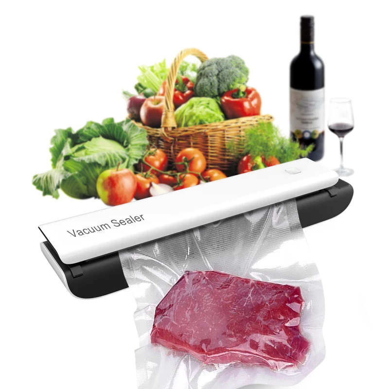 

Vacuum Sealer With Free 10 Vacuum Bags Continuous Vacuum Dry Wet Food Vacuum Sealer Machine