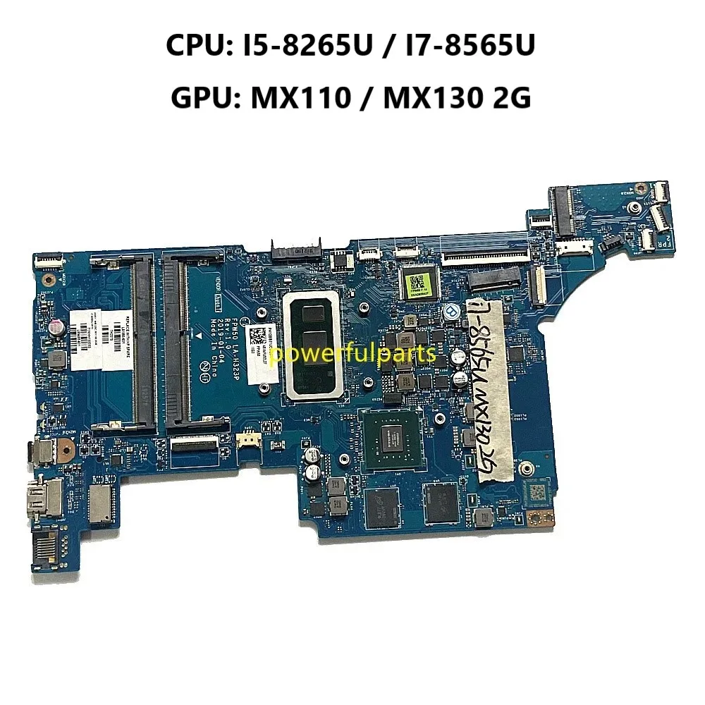 

FPW50 LA-H323P Motherboard For HP 15-DW 15S-DU 15-DU i5-8265 i7-8565 Graphic MX110 MX130 2G L51993-601 L51991-601 Working Ok