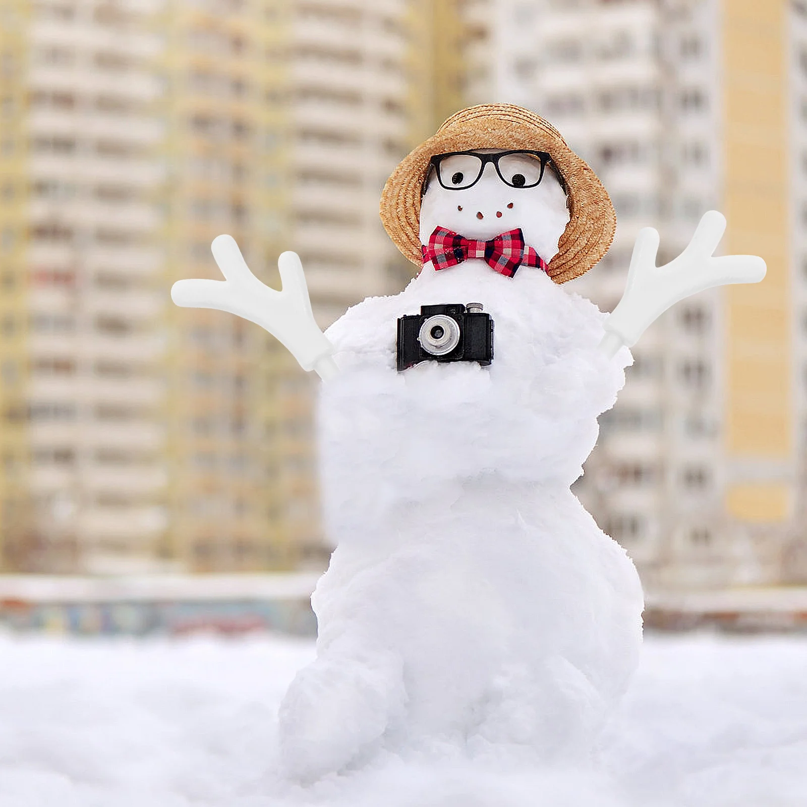 

100Pcs Plastic Deer Antlers Artificial Headband DIY Craft Accessories Halloween Christmas Party Reindeer Horn Props