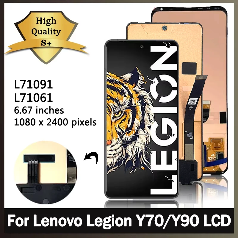 AMOLED For Lenovo Legion Y90 L71061 LCD Display Touch Screen Digitizer Assembly For Lenovo Legion LCD Y70 L71091 Display