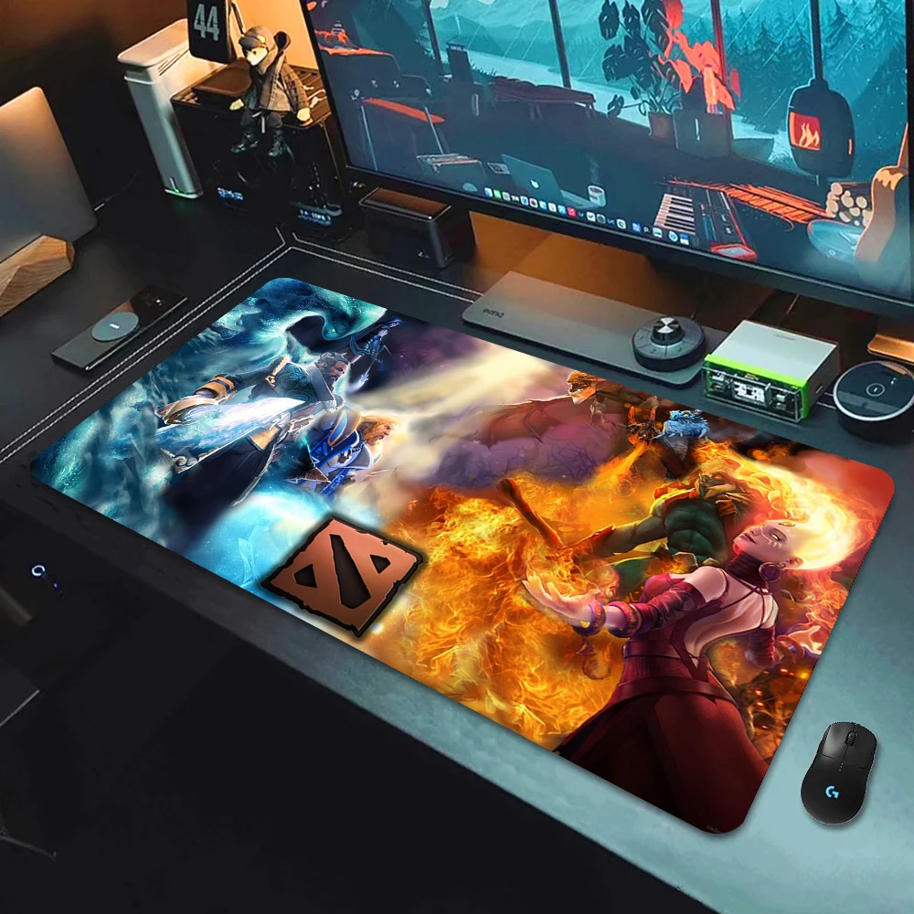 لوحة ماوس الكمبيوتر DOTA 2 لوحة ماوس الألعاب كبيرة الجدول السجاد قفل حافة الكمبيوتر المحمول اكسسوارات لوحة المفاتيح حصيرة مكتبية 900x400