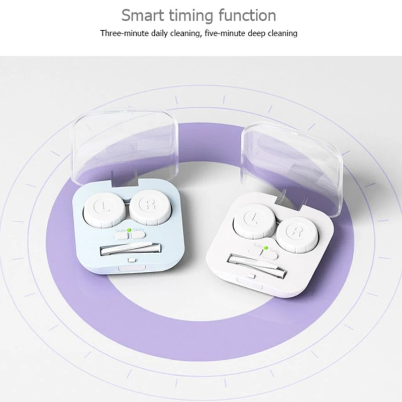 N10R-Ultrasonic Cleaner Portable Automatic Ultrasonic Cleaner Washer Glasses Lenses Box Contact Lens Cleaning Machine