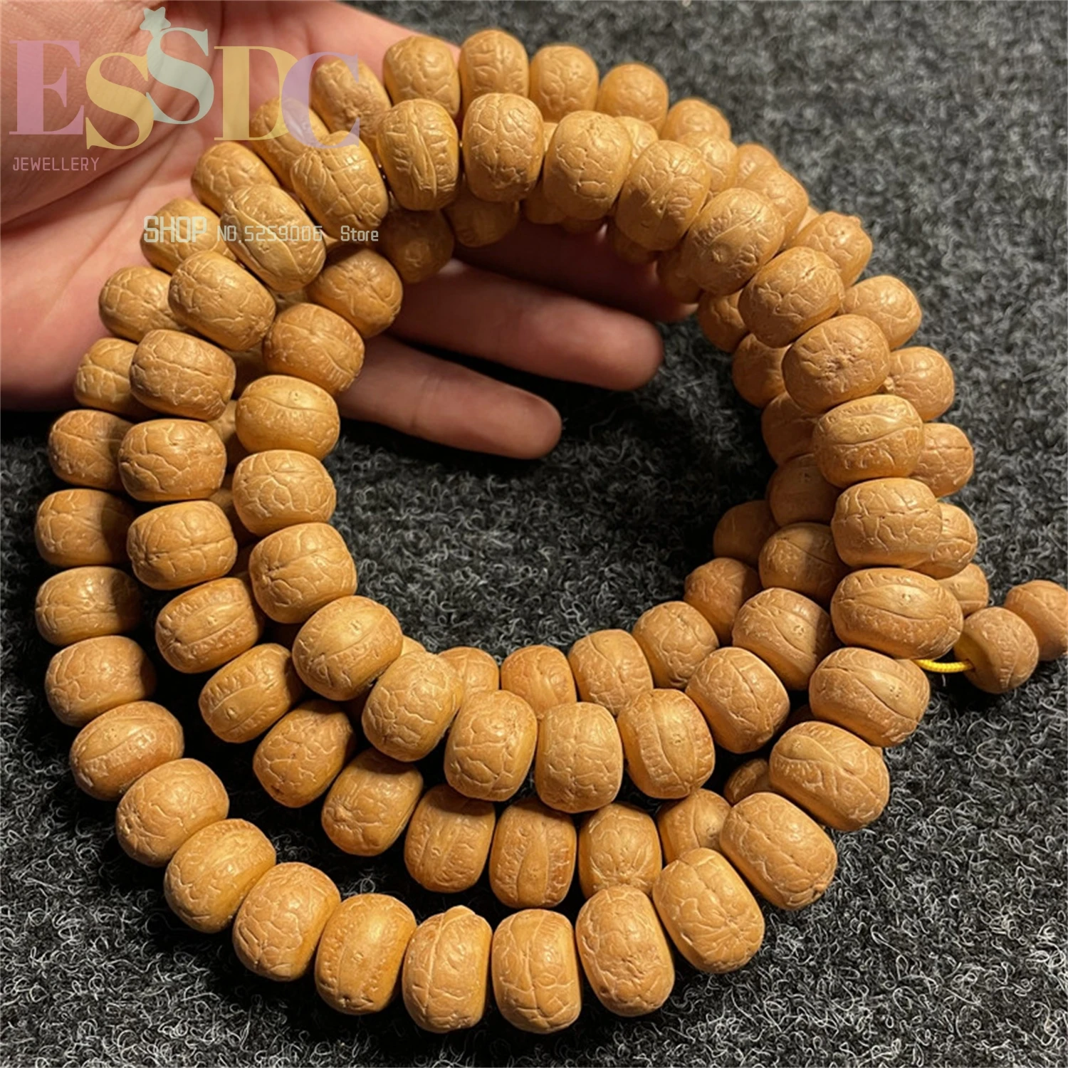 Nepalese Red Yellow Leather Phoenix-Eye Bodhi 108 Tibetan Bracelets For Men Women Exquisite Original Seed Buddha Beads Necklace