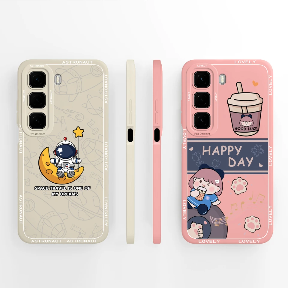 Case For Infinix Hot 50 Pro Plus Hot 50i Moon Cloud Sky Shockproof Anti-Fingerprint Luxury Bumper For infinix hot 50 pro+ Funda