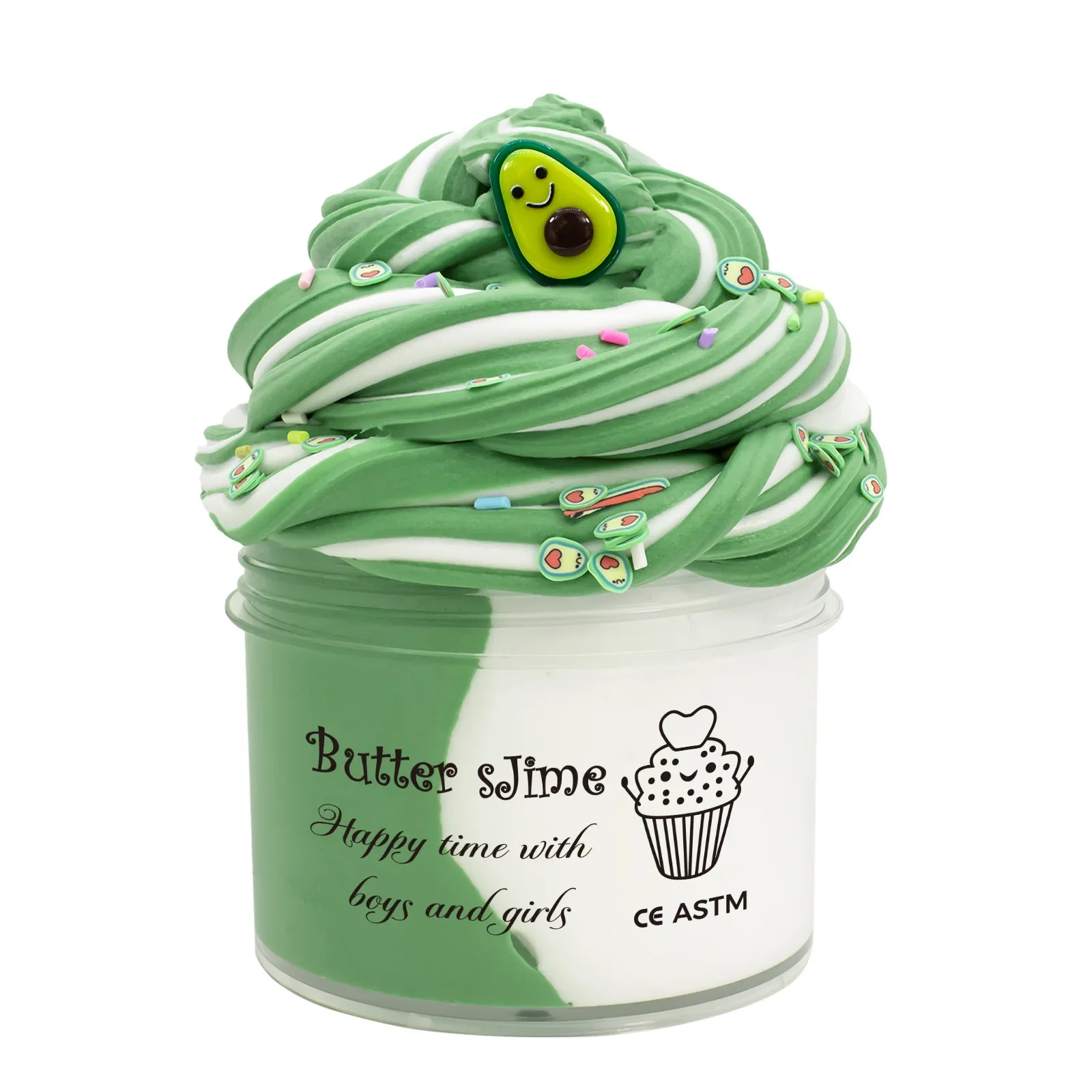 Dupla cor slime 70ml mole alívio do estresse lama de descompressão bonito diy algodão argila presente educativo crianças brinquedo artesanal