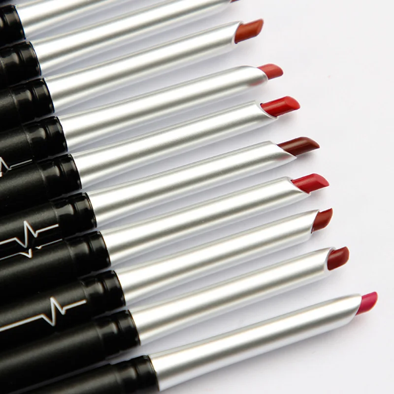 17 Colors Velvet Nude Lip Pencil  Waterproof Lip Liner Pencil Matte Lipstick Long Lasting Makeup Non-stick Cup Lip Cosmetic