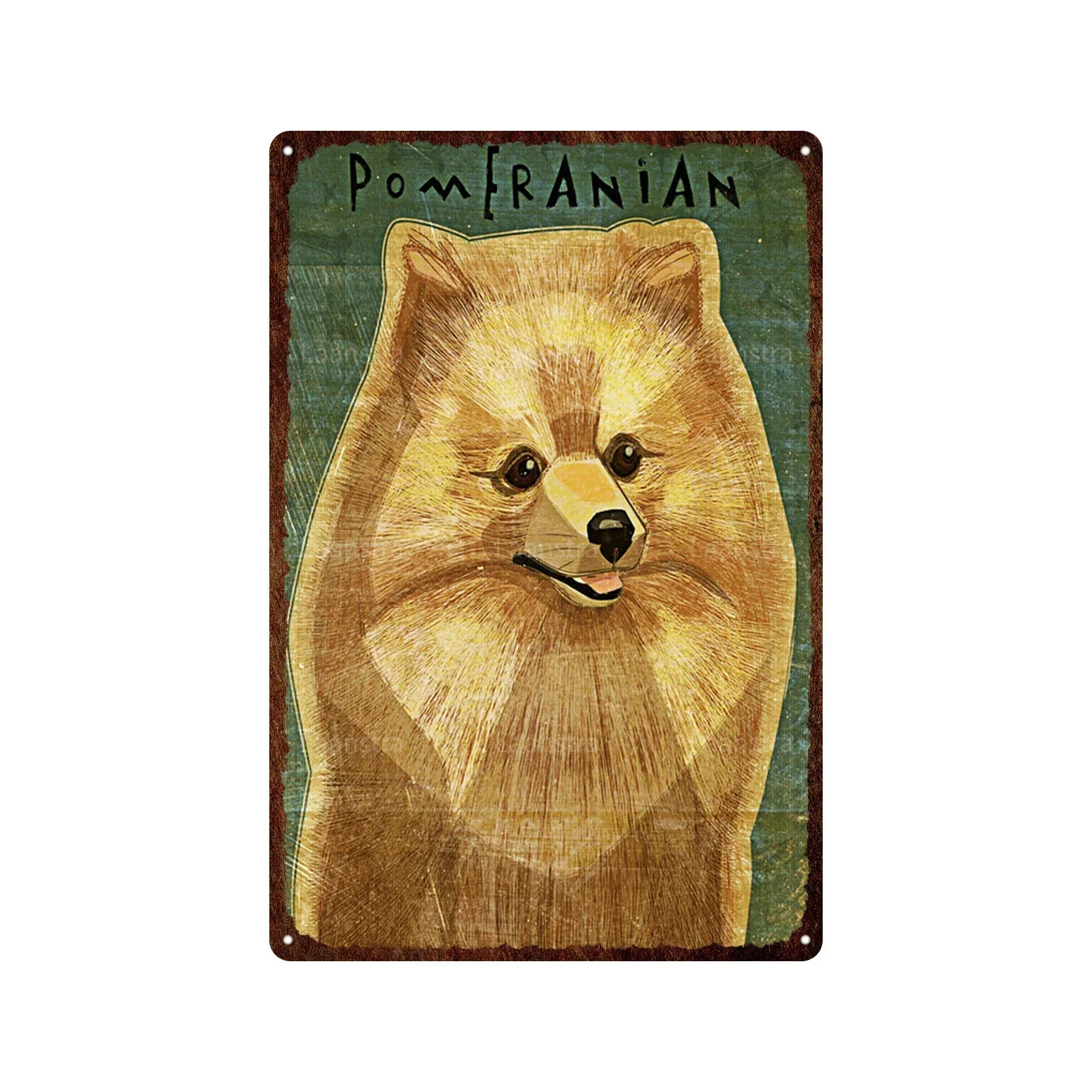 Placa de Metal Vintage de raza de perro, cartel de estaño, cartel de amistad encantador, perrera de mercado de perros