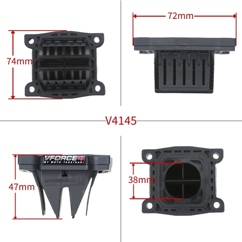 Imagen 2 del producto Cañas para motocicletas Vforce 4 V4145, válvula de lengüeta V Force 4 para VForce 4 YAMAHA Blaster ATV V4145 YFS200 YFS 200 y DT 200R